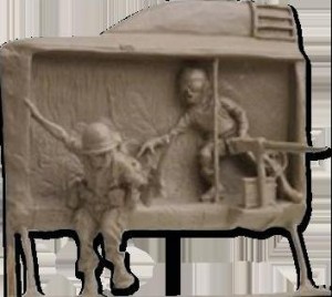 Design of Vietnam statue for Brazos Valley Veterans Memorial.