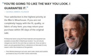 George Zimmer's photo was still on the Men's Wearhouse website the day he was fired.