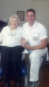 From Roy May's Facebook page, photo with his Grandmama.