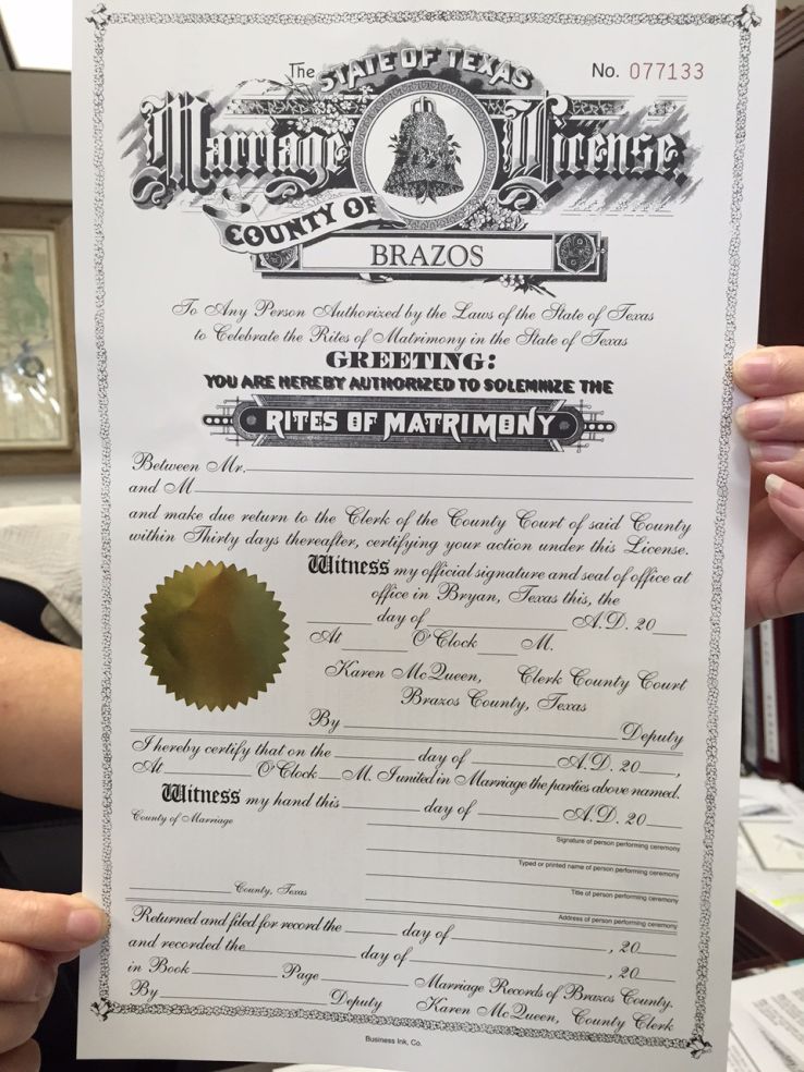 ector county marriage license