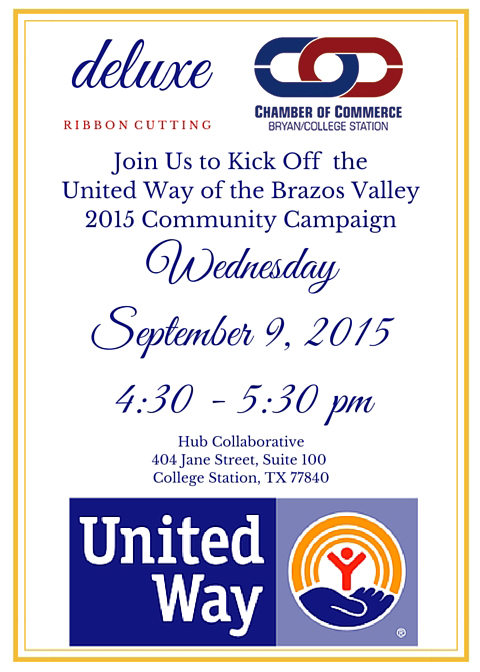 Invitation from United Way of the Brazos Valley.