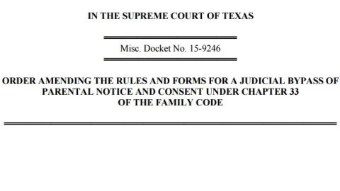 Texas Supreme Court Changes Rules For Minors Seeking An Abortion