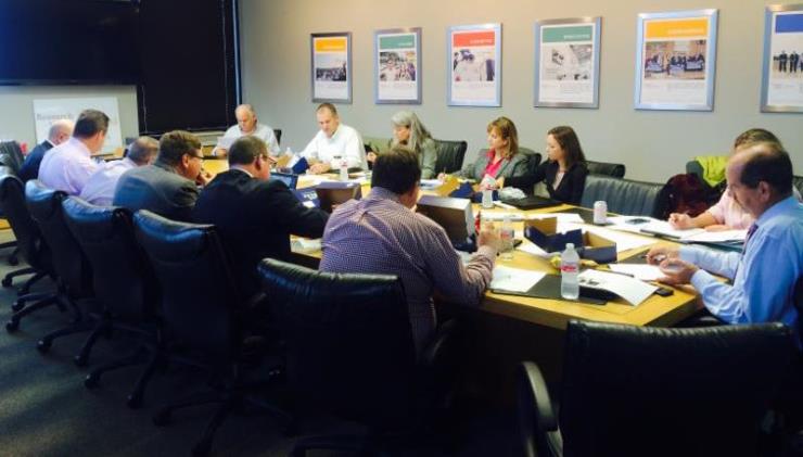 Photo courtesy of the Research Valley Partnership of the Texas Aggies Go To War board and staff at its last meeting.