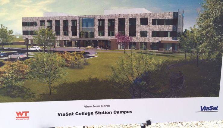 Architect's rendering of the ViaSat building.