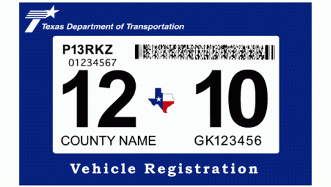 how to replace county sticker on license plate