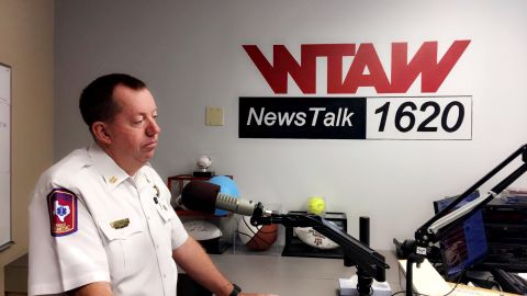 Bryan fire chief Randy McGregor during a WTAW interview on August 30, 2018.