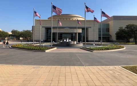 Photo of the George H.W. Bush presidential library and museum was taken January 14, 2019.