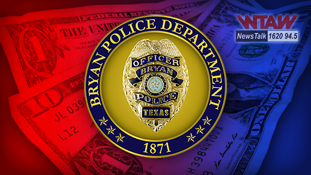 WTAW 1620 94.5 Bryan Police Department Money Crime Featured