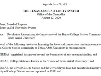 Screen shot from the August 20, 2020 Texas A&M system board of regents meeting.