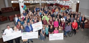 Courtesy photo from the Community Foundation of the Brazos Valley of the recipients of 2019 Brazos Valley Gives contributions.