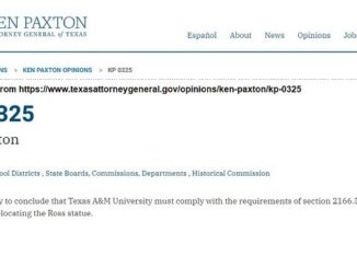 Screen shot from the Texas attorney general's website.