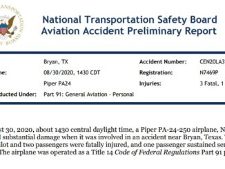 Screen shot from https://app.ntsb.gov/pdfgenerator/ReportGeneratorFile.ashx?EventID=20200830X64312&AKey=1&RType=Prelim&IType=LA