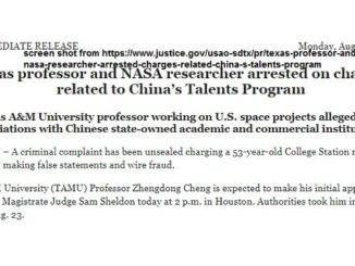 Screen shot from https://www.justice.gov/usao-sdtx/pr/texas-professor-and-nasa-researcher-arrested-charges-related-china-s-talents-program
