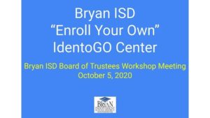 Screen shot of image produced by Bryan ISD.