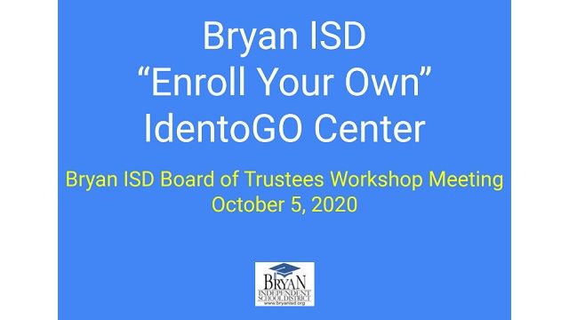 Screen shot of image produced by Bryan ISD.