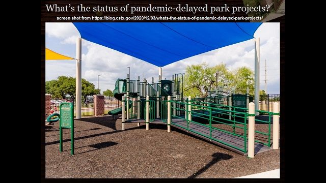 Screen shot from https://blog.cstx.gov/2020/12/03/whats-the-status-of-pandemic-delayed-park-projects/