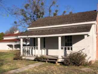 In the foreground, the city of Bryan's Coulter Square home built in 1867 on December 24, 2020.