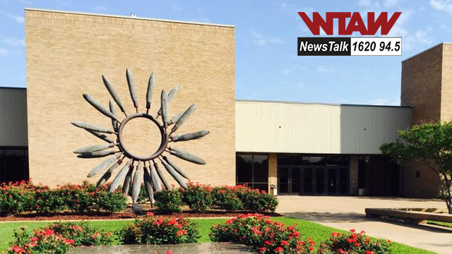 Outside the Brazos Center.