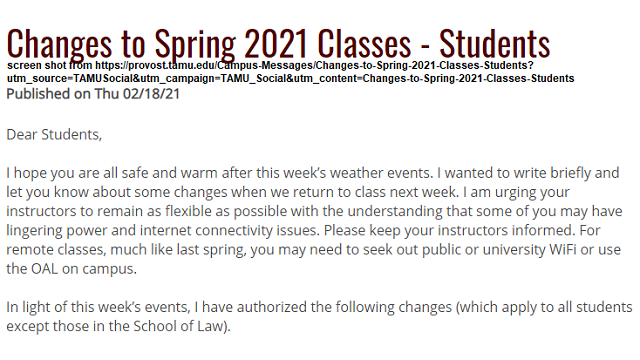 Screen shot from https://provost.tamu.edu/Campus-Messages/Changes-to-Spring-2021-Classes-Students?utm_source=TAMUSocial&utm_campaign=TAMU_Social&utm_content=Changes-to-Spring-2021-Classes-Students