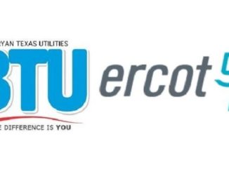 BTU logo from the BTU Twitter account and the ERCOT logo from ercot.com.