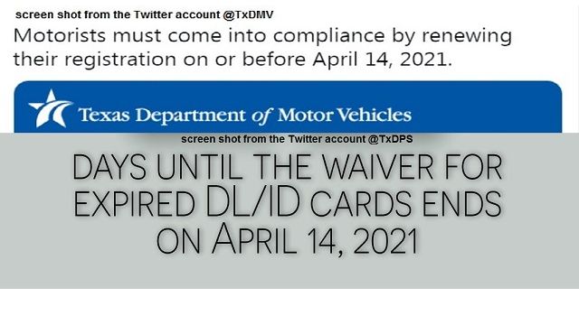 Screen shots from the Texas Department of Motor Vehicle and the Texas Department of Public Safety Twitter accounts.