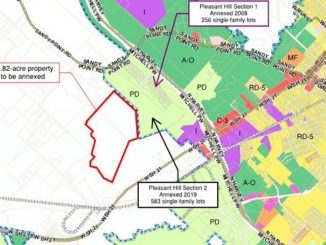 Image from the city of Bryan about the location of the voluntary annexation that was approved at the July 13, 2021 city council meeting.