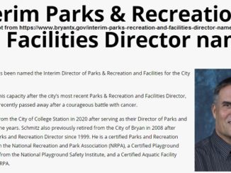 Screen shot from https://www.bryantx.gov/interim-parks-recreation-and-facilities-director-named/