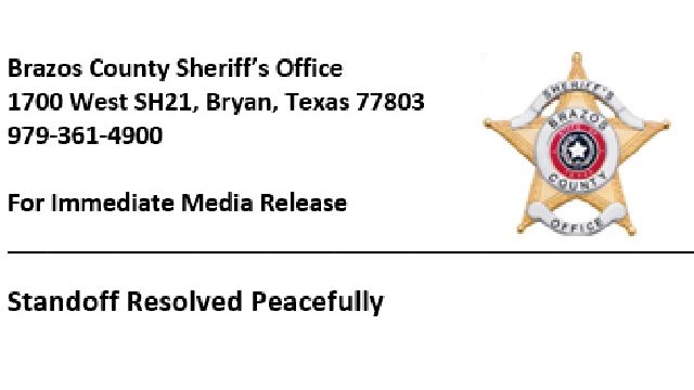 Screen shot from a Brazos County sheriff's office news release.