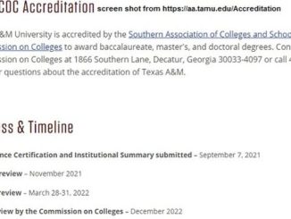 Screen shot from https://aa.tamu.edu/Accreditation