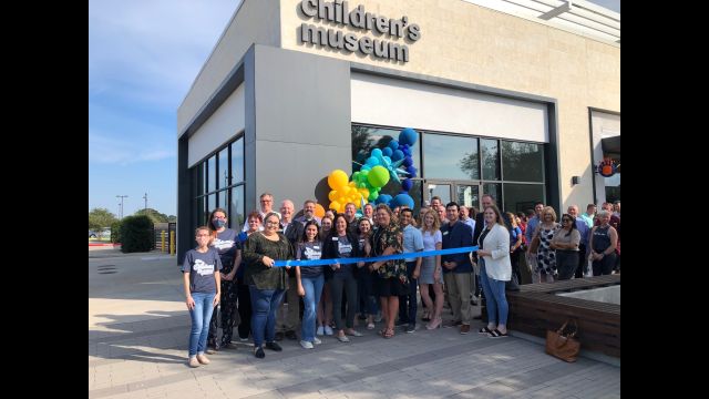 Ribbon cutting at the Children's Museum of the Brazos Valley, September 8, 2021.