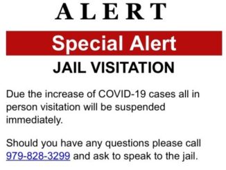 Screen shot from a Robertson County sheriff's office text message.