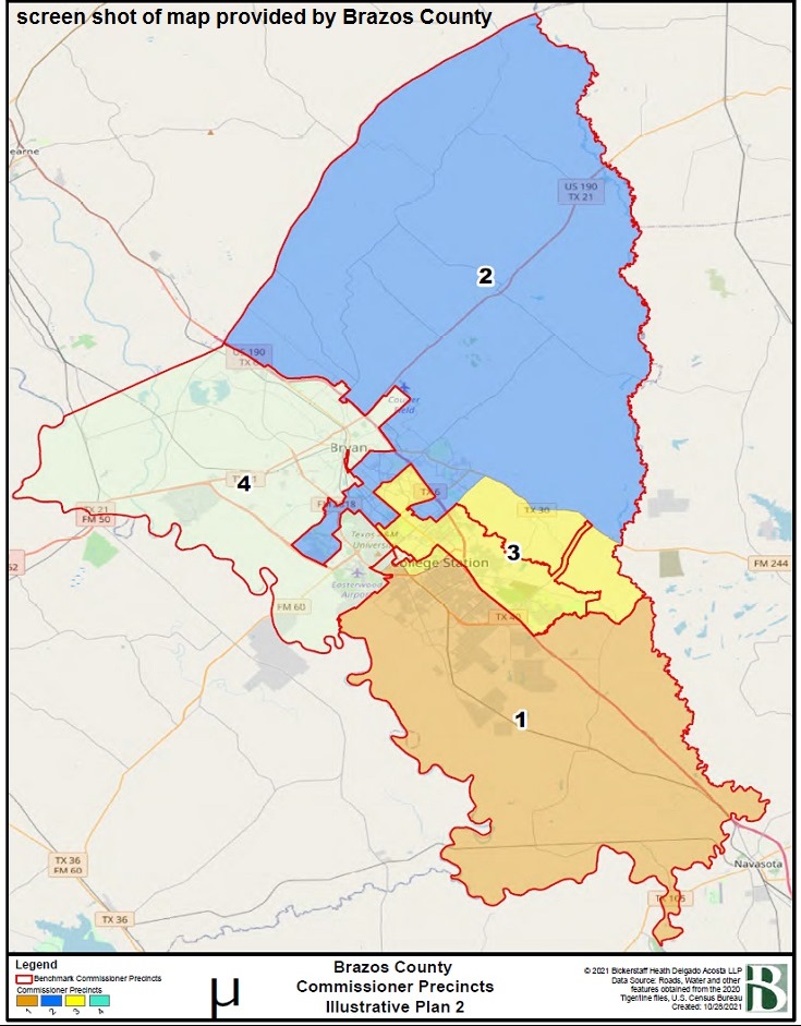 Divided Brazos County Commission Approves New Precinct Map Wtaw