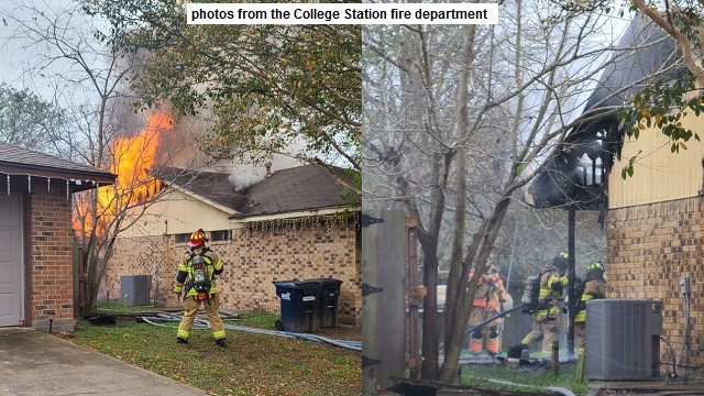 Photos from the College Station fire department.