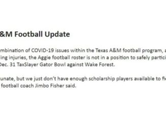 Screen shot from Texas A&M athletics.