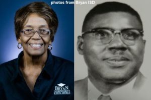 Photos of (L-R) Ruby Haliburton and O.W. Sadberry Sr. from Bryan ISD.