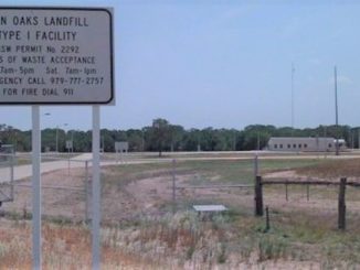 Entrance to Twin Oaks landfill, October 27, 2018.