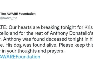 Screen shot from The AWARE Foundation's Twitter account.