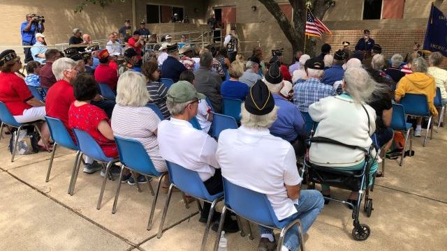 Some of those attending the 2022 Memorial Day program at the Bryan American Legion.