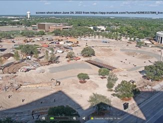 Screen shot of Aggie Park under construction June 24, 2022 from https://app.truelook.com/?u=ma1629835378#tl_live