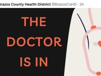 Screen shots from the Brazos County health district website.