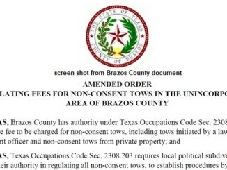 Screen shot from a Brazos County document.