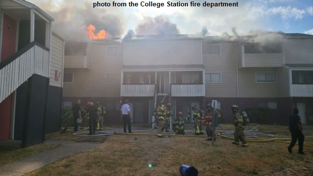 Photo from the College Station fire department.