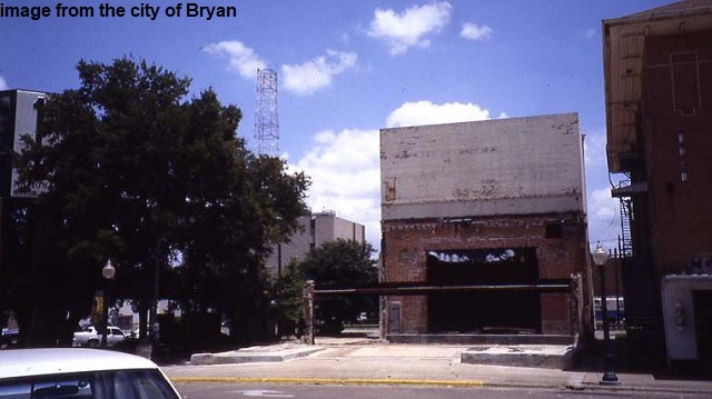 Image from the city of Bryan showing the location of an addition at the Palace Theater.