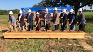 Ceremonial groundbreaking of C.C. Creations custom screen printing facility, held September 6, 2022.