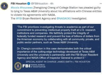 Screen shot from the Houston FBI office Twitter account.