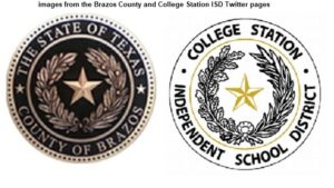 Images from the Brazos County and College Station ISD Twitter pages.
