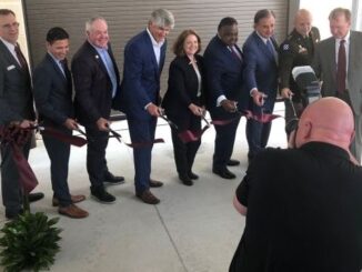 Ribbon cutting at the Bush Development Combat Complex, November 4, 2022.