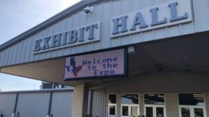 Photo of the Brazos County Expo exhibit hall taken May 17, 2018.
