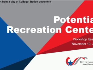 Screen shot from a city of College Station document.