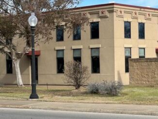 Former BTU meter shop building, December 28 2022.